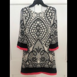 Eliza J black and white dress size 8